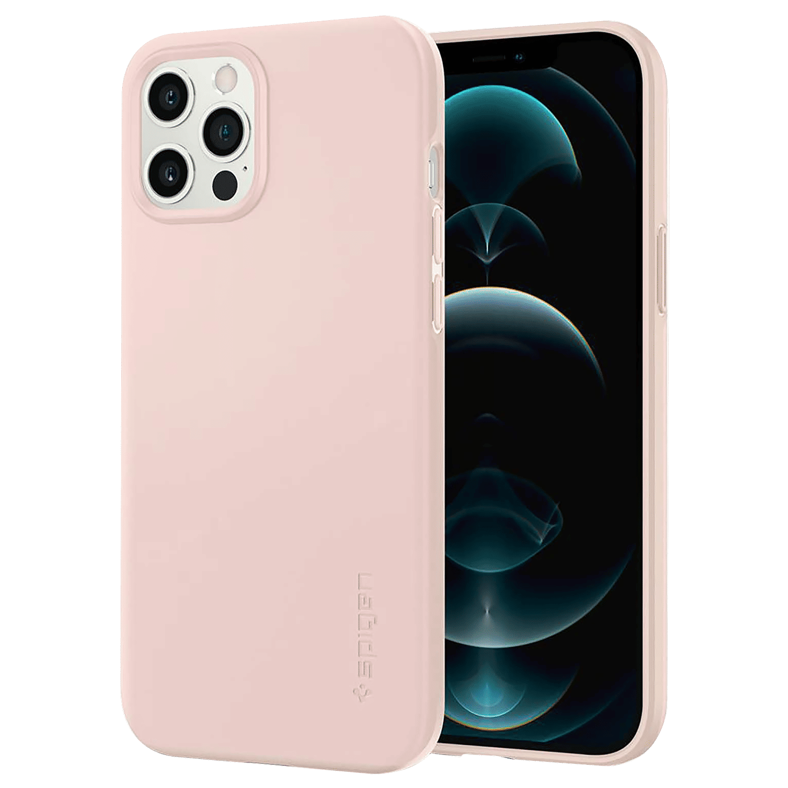 spigen Thin Fit Polycarbonate Back Cover for Apple iPhone 12 Pro Max (Wireless Charging Compatible, Pink Sand) spigen Thin Fit Polycarbonate Back Cover for Apple iPhone 12 Pro Max (Wireless Charging Compatible, Pink Sand)_1