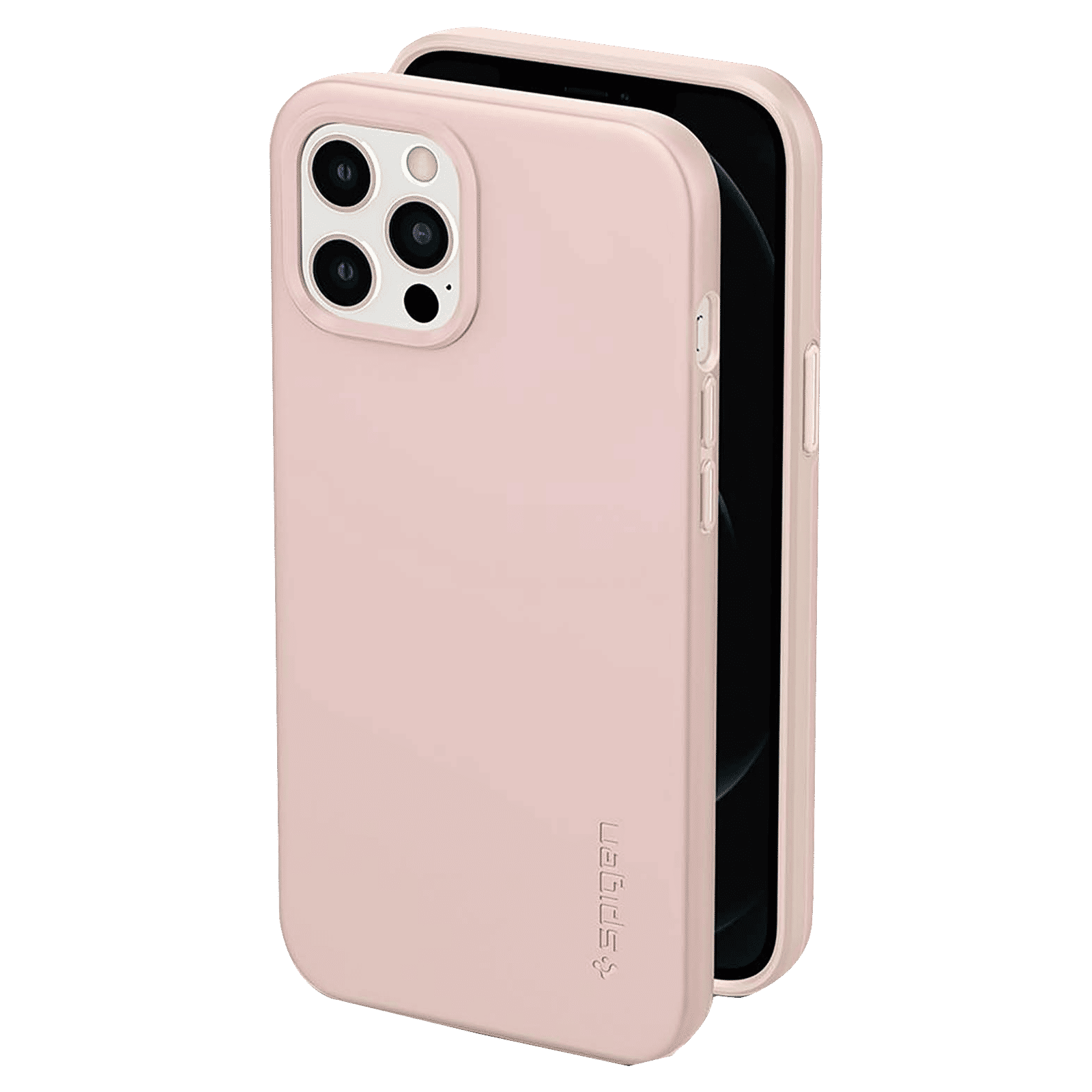 spigen Thin Fit Polycarbonate Back Cover for Apple iPhone 12 Pro Max (Wireless Charging Compatible, Pink Sand) spigen Thin Fit Polycarbonate Back Cover for Apple iPhone 12 Pro Max (Wireless Charging Compatible, Pink Sand)_8