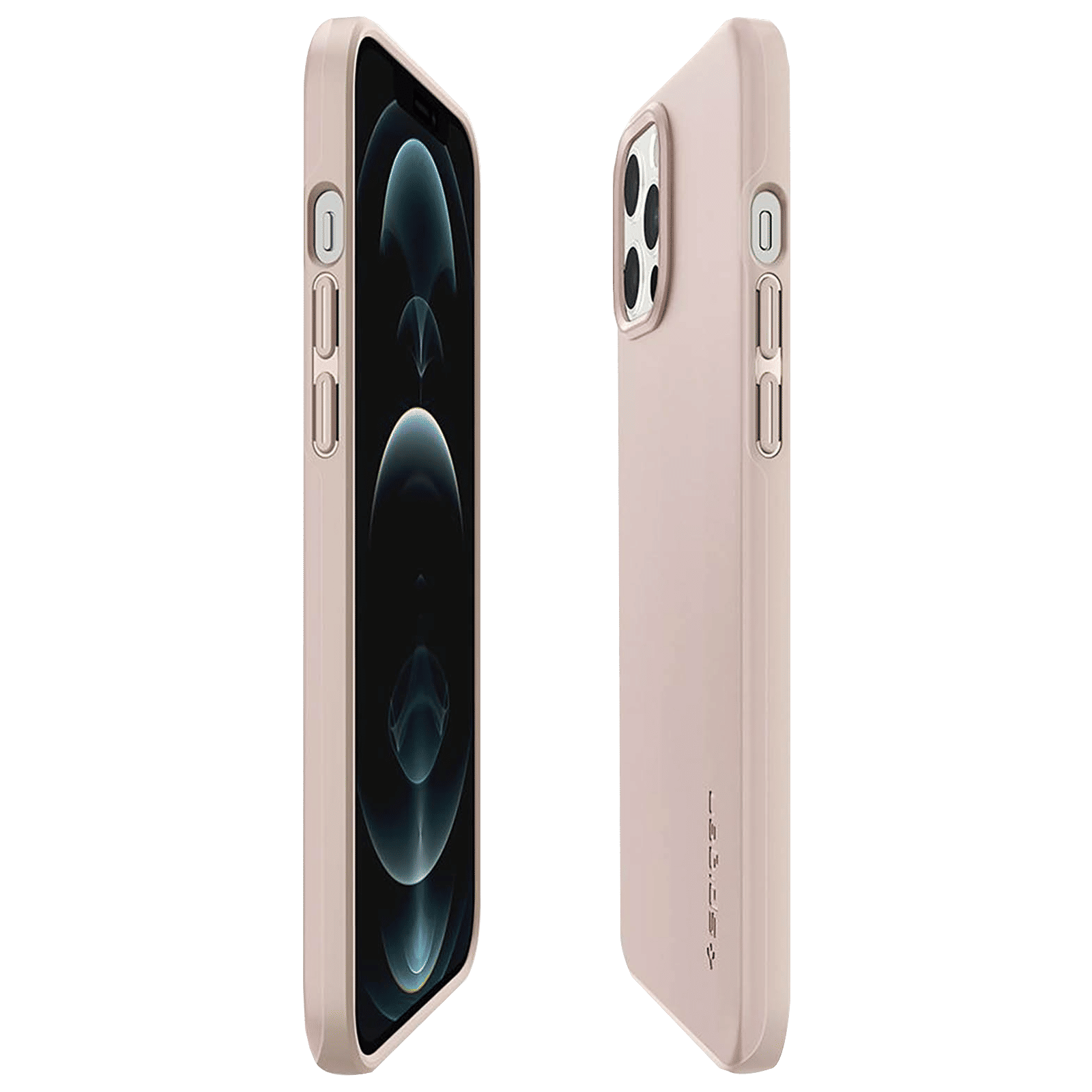 spigen Thin Fit Polycarbonate Back Cover for Apple iPhone 12 Pro Max (Wireless Charging Compatible, Pink Sand) spigen Thin Fit Polycarbonate Back Cover for Apple iPhone 12 Pro Max (Wireless Charging Compatible, Pink Sand)_9