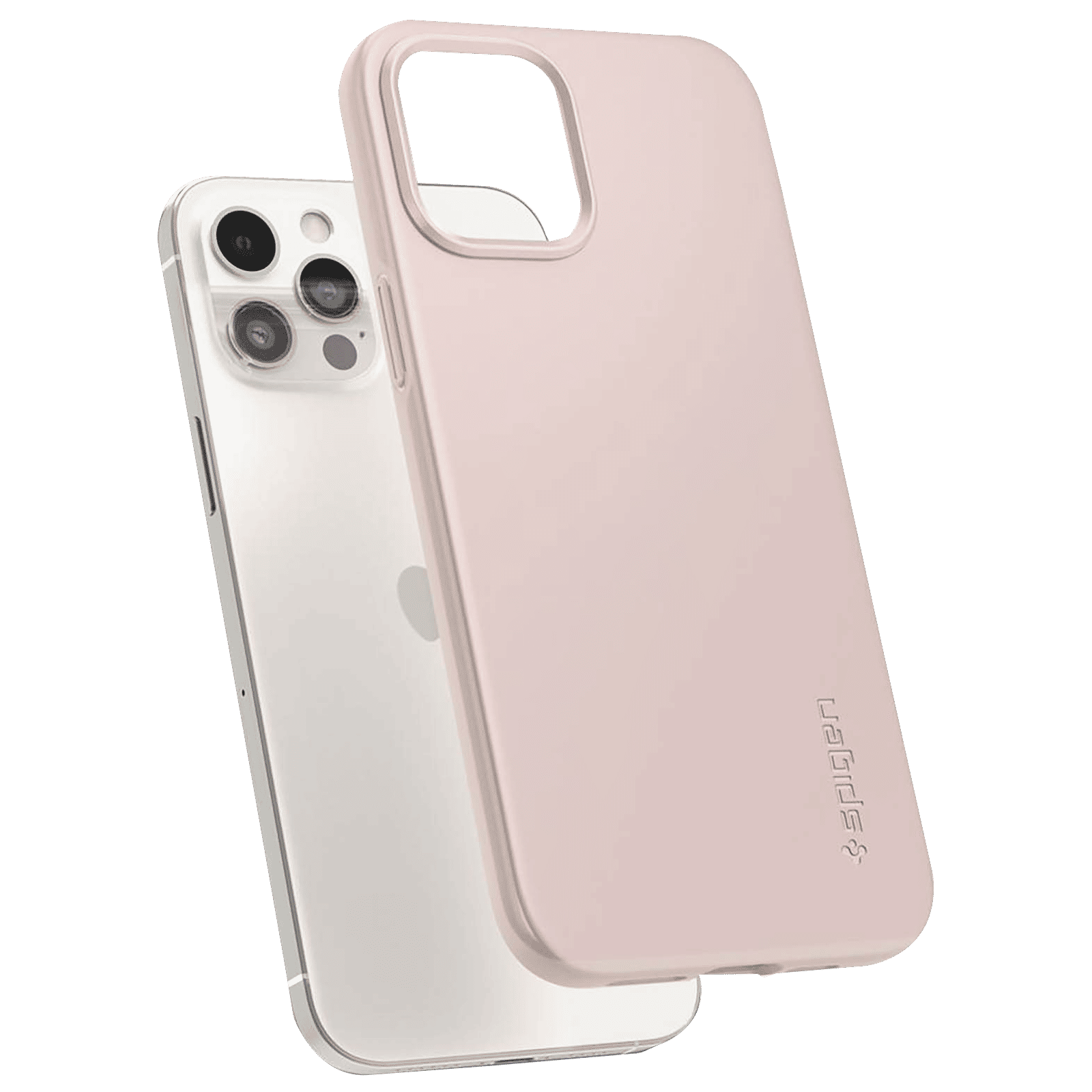 spigen Thin Fit Polycarbonate Back Cover for Apple iPhone 12 Pro Max (Wireless Charging Compatible, Pink Sand) spigen Thin Fit Polycarbonate Back Cover for Apple iPhone 12 Pro Max (Wireless Charging Compatible, Pink Sand)_10