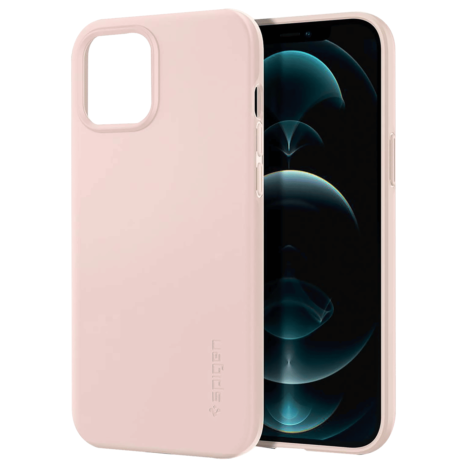 spigen Thin Fit Polycarbonate Back Cover for Apple iPhone 12 Pro Max (Wireless Charging Compatible, Pink Sand) spigen Thin Fit Polycarbonate Back Cover for Apple iPhone 12 Pro Max (Wireless Charging Compatible, Pink Sand)_12