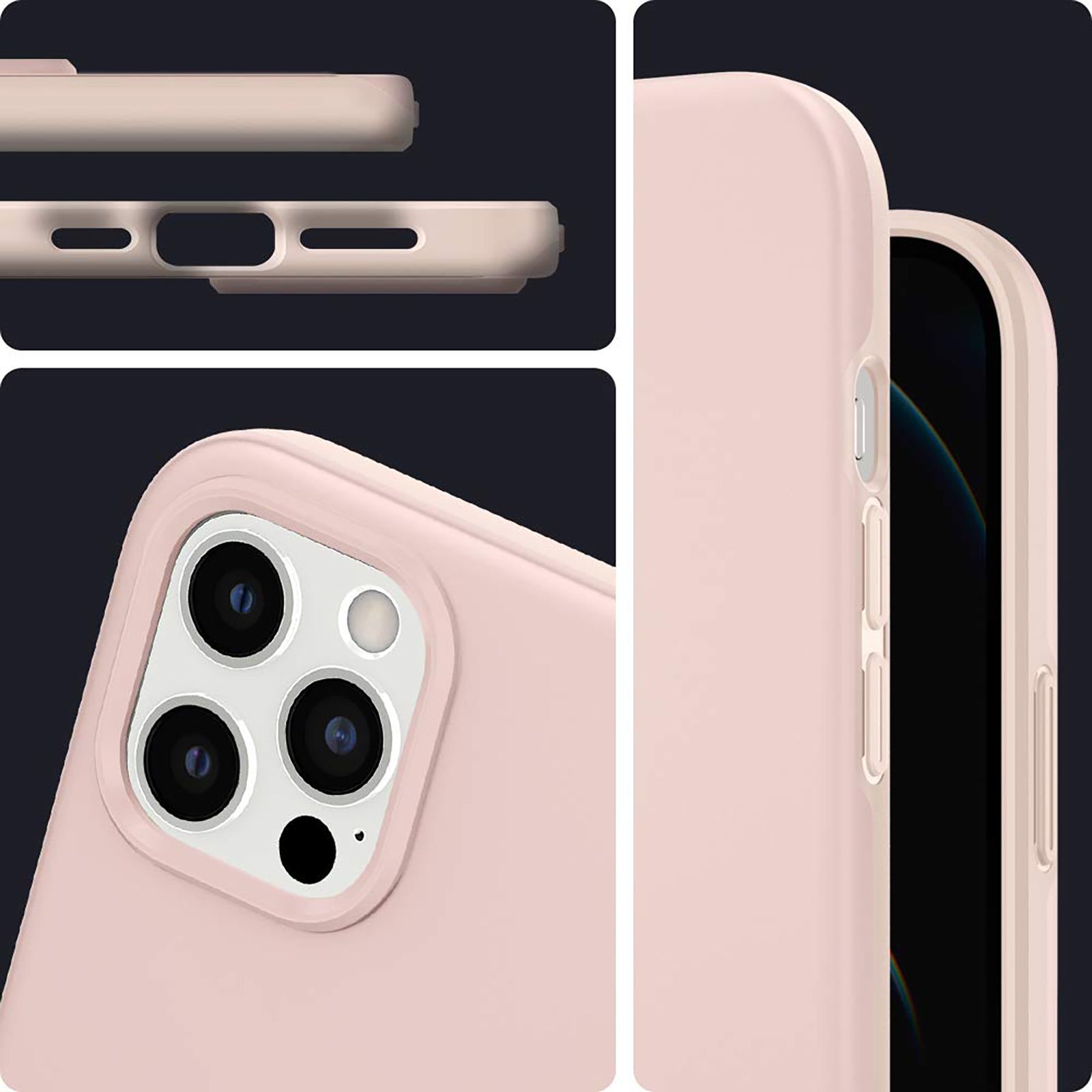 spigen Thin Fit Polycarbonate Back Cover for Apple iPhone 12 Pro Max (Wireless Charging Compatible, Pink Sand) spigen Thin Fit Polycarbonate Back Cover for Apple iPhone 12 Pro Max (Wireless Charging Compatible, Pink Sand)_13