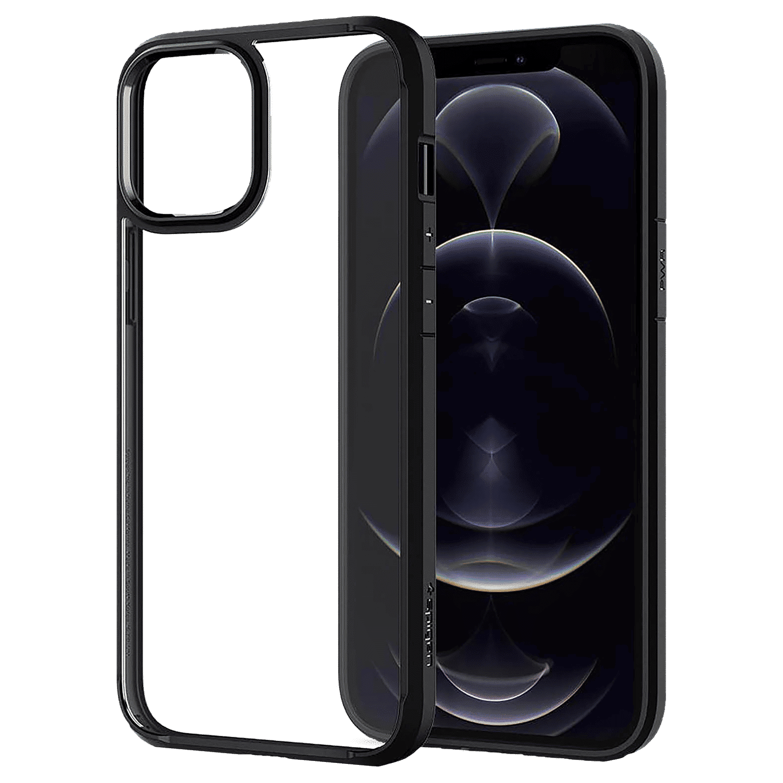 spigen Ultra Hybrid TPU & Polycarbonate Back Cover for Apple iPhone 12 Pro Max (Air Cushion Technology, Matte Black)_10