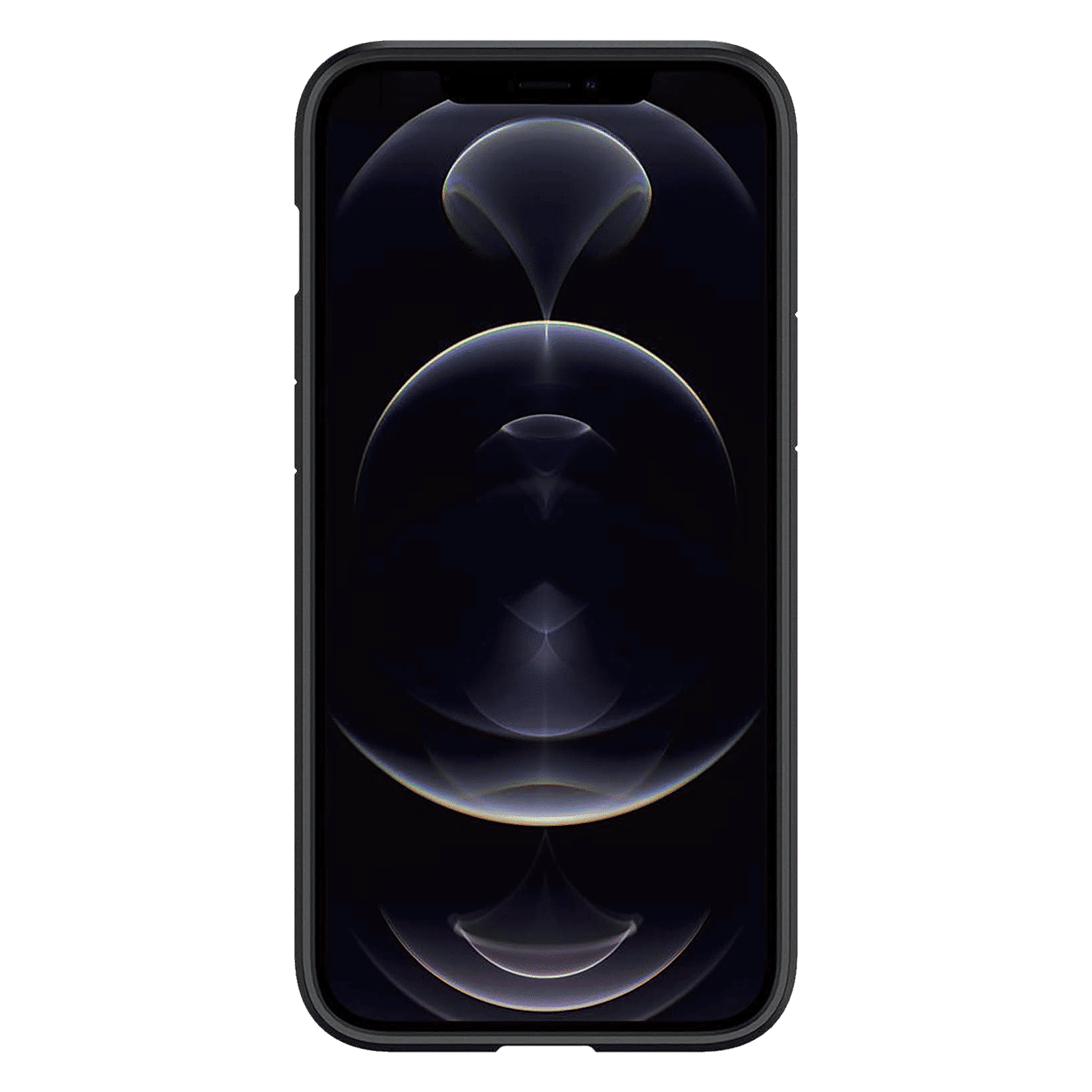 spigen Ultra Hybrid TPU & Polycarbonate Back Cover for Apple iPhone 12 Pro Max (Air Cushion Technology, Matte Black)_3