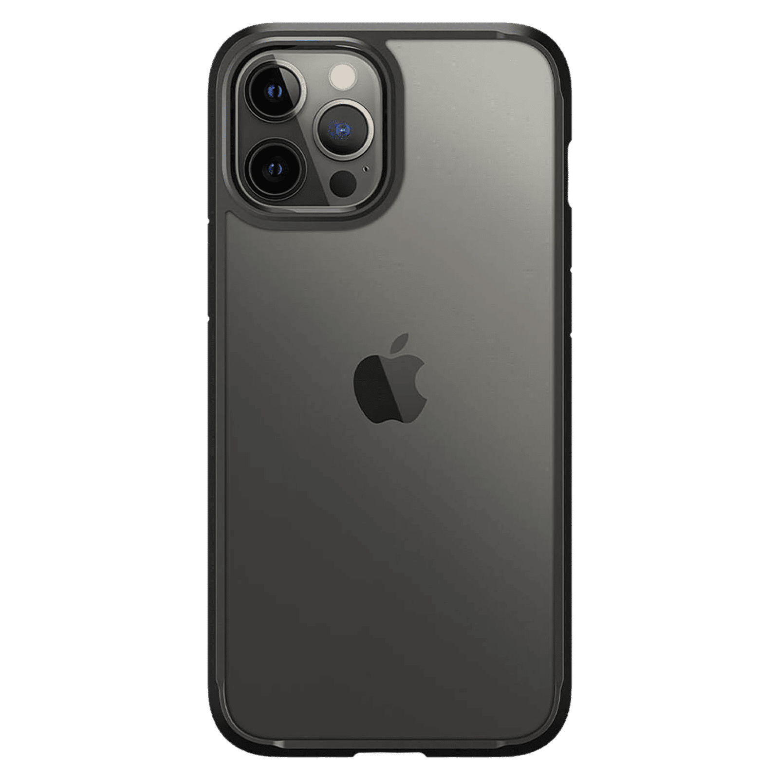 spigen Ultra Hybrid TPU & Polycarbonate Back Cover for Apple iPhone 12 Pro Max (Air Cushion Technology, Matte Black)_4