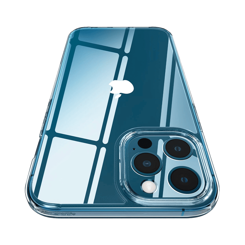 spigen Ultra Hybrid TPU & Polycarbonate Back Cover for Apple iPhone 12 Pro Max (Air Cushion Technology, Crystal Clear)_11