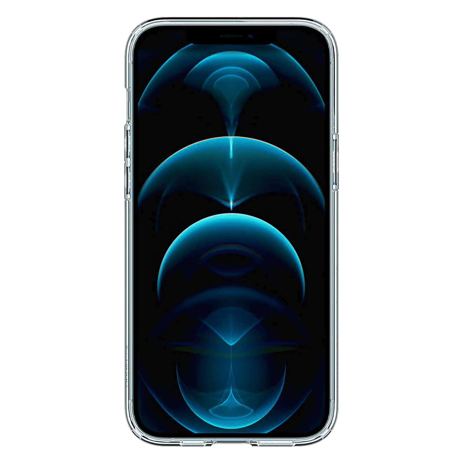 spigen Ultra Hybrid TPU & Polycarbonate Back Cover for Apple iPhone 12 Pro Max (Air Cushion Technology, Crystal Clear)_3