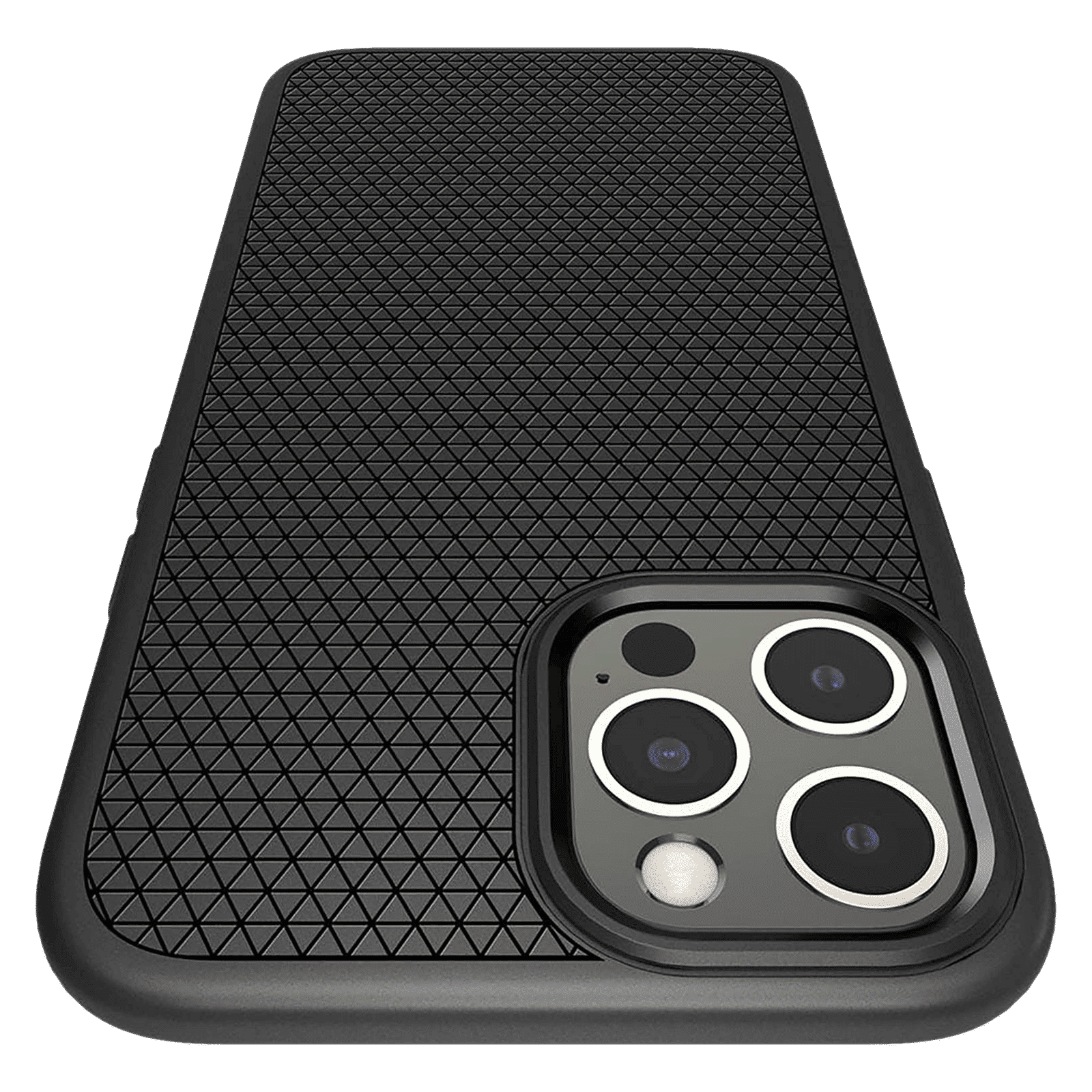 spigen Liquid Air TPU Back Cover For Apple iPhone 12 Pro Max (Supports Wireless Charging, Matte Black)_8