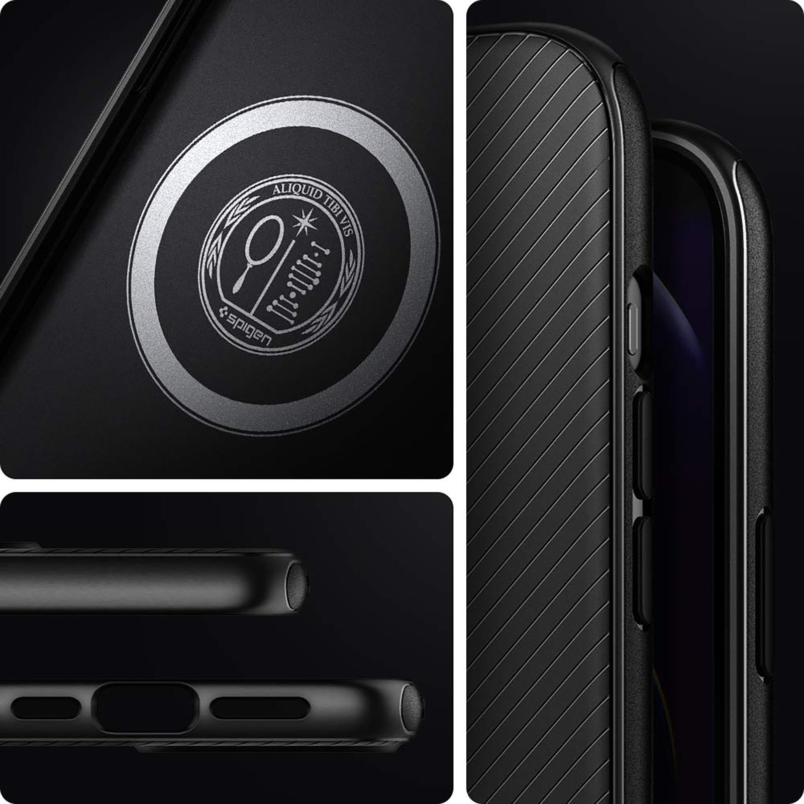 spigen TPU Back Cover for Apple iPhone 12 Pro Max (Air Cushion Technology,, Matte Black)_8