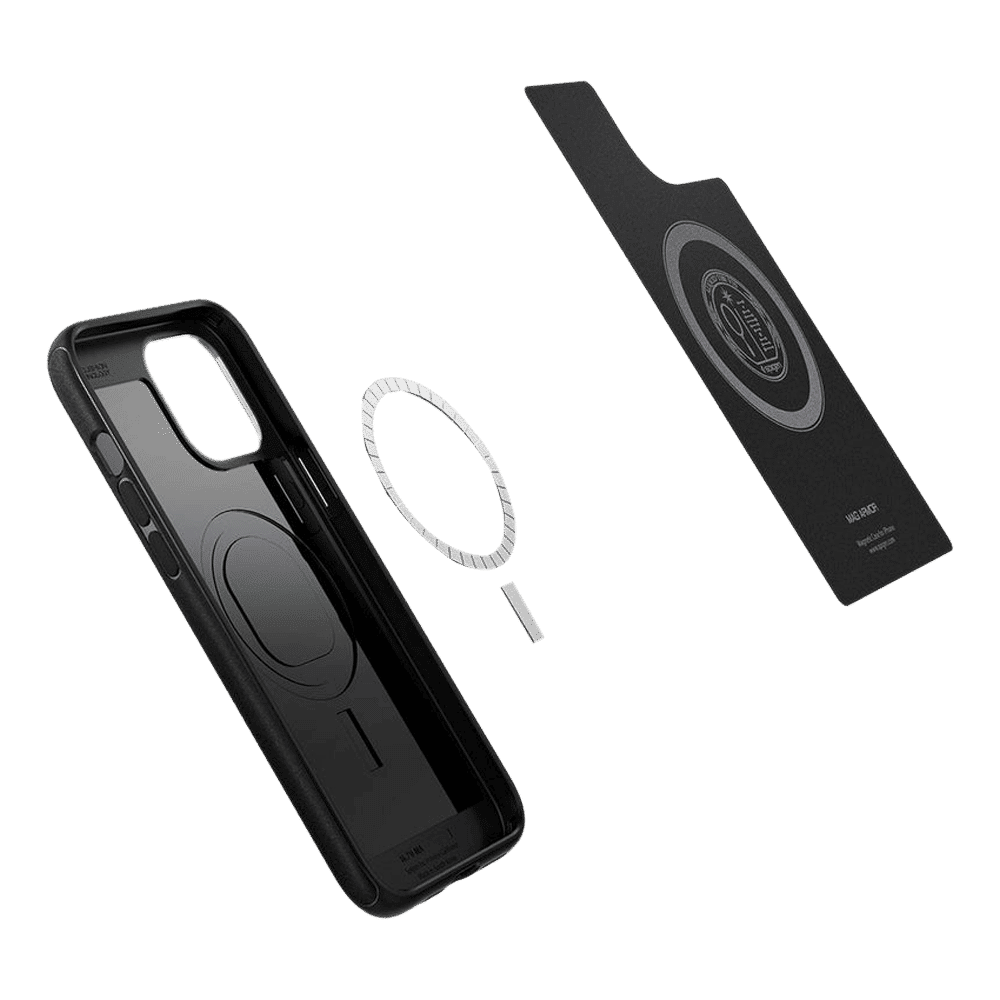 spigen TPU Back Cover for Apple iPhone 12 Pro Max (Air Cushion Technology,, Matte Black)_10