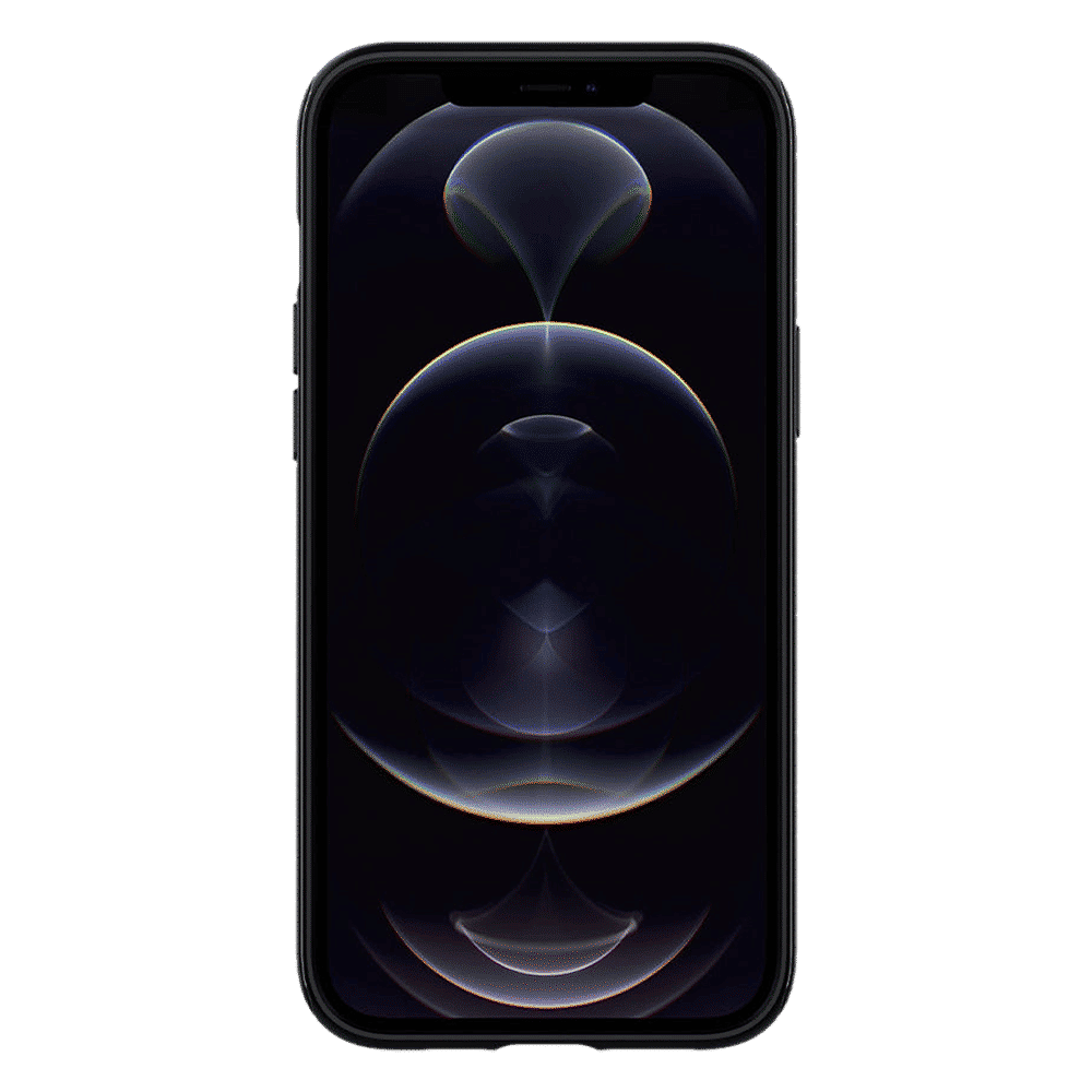 spigen TPU Back Cover for Apple iPhone 12 Pro Max (Air Cushion Technology,, Matte Black)_14