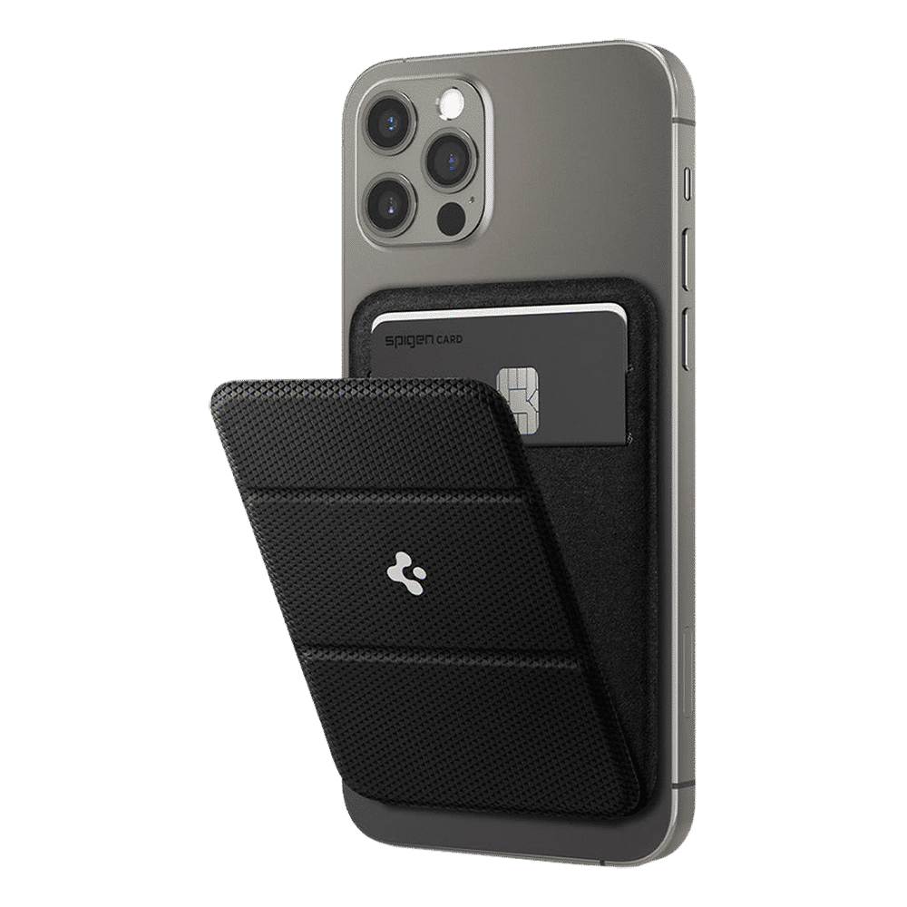 spigen Smart Fold Wallet Card Holder For Apple iPhone 12/iPhone 12 Pro/iPhone 12 Mini (Tri-Fold Design, AMP02746, Black)_15