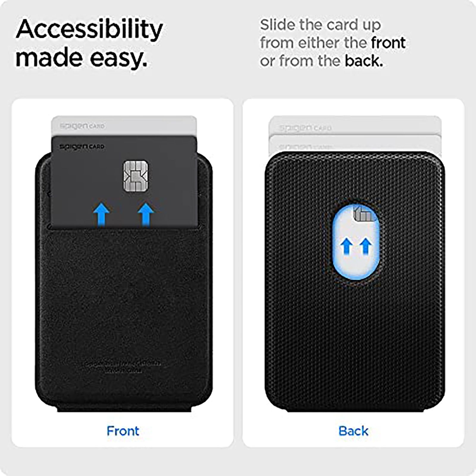 spigen Smart Fold Wallet Card Holder For Apple iPhone 12/iPhone 12 Pro/iPhone 12 Mini (Tri-Fold Design, AMP02746, Black)_6