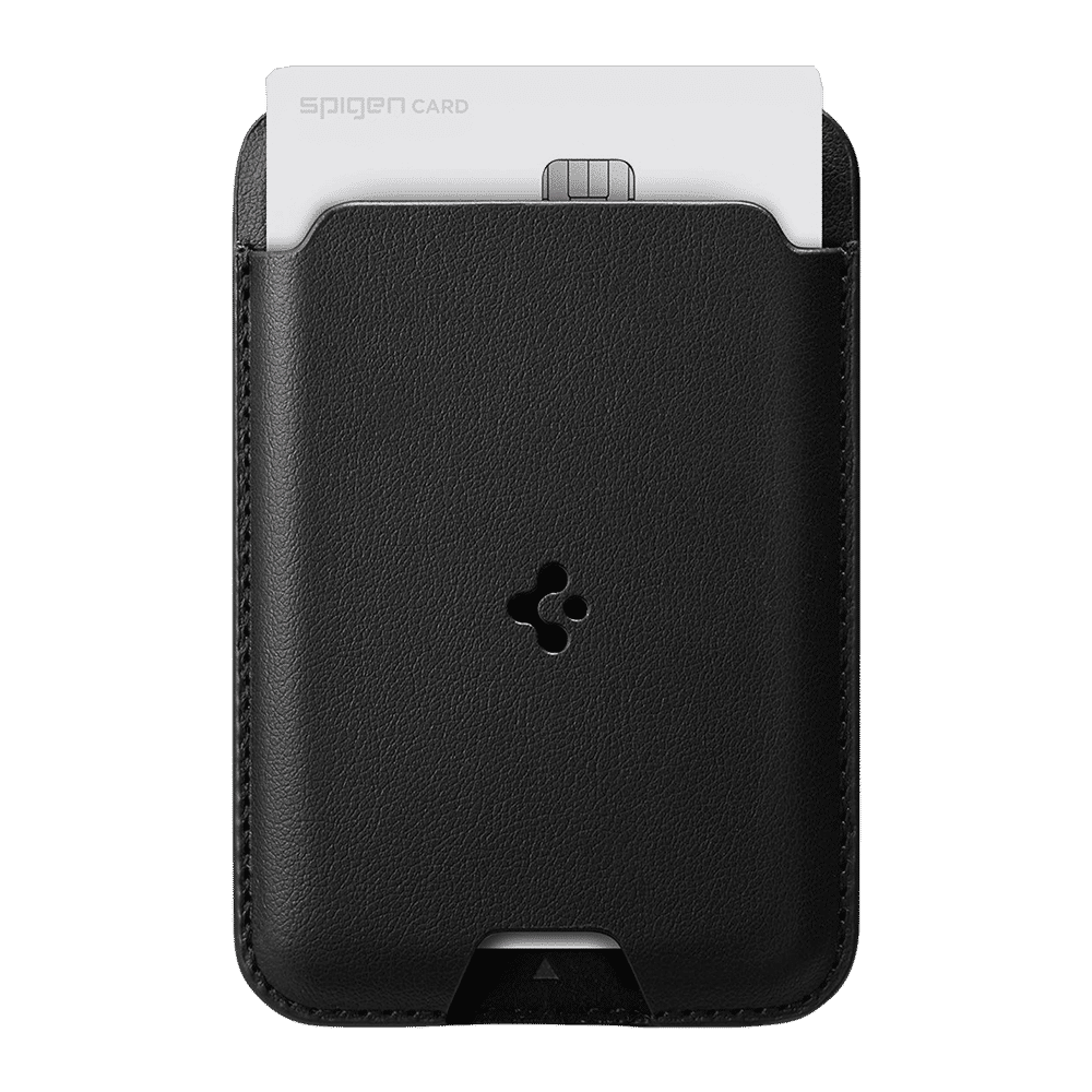 spigen Valentinus PU Leather & Magnet Card Holder For Apple iPhone 12 Series (Slim Form Factor, AMP02284, Black)_11
