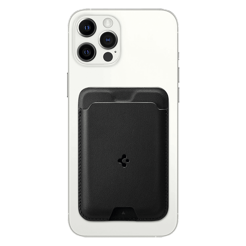 spigen Valentinus PU Leather & Magnet Card Holder For Apple iPhone 12 Series (Slim Form Factor, AMP02284, Black)_13