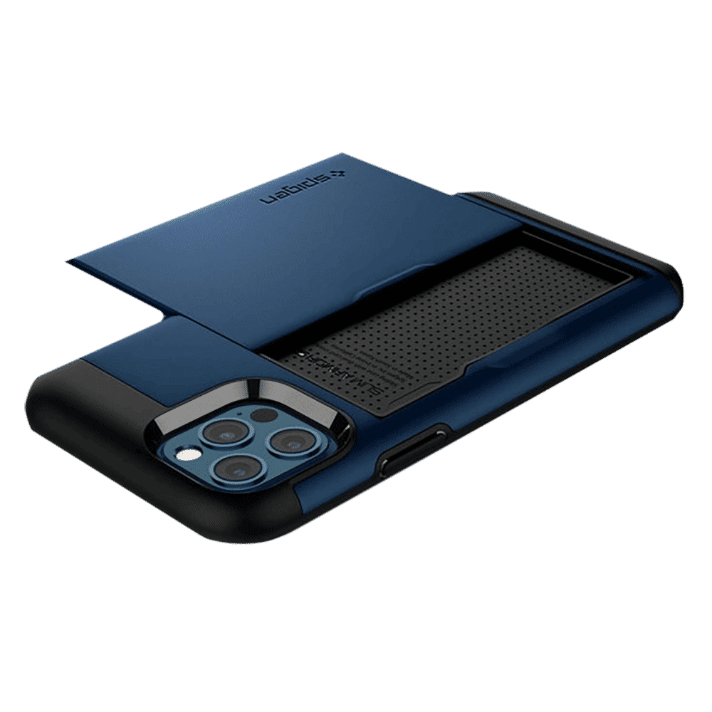 spigen Slim Armor CS TPU & Polycarbonate Back Cover for Apple iPhone 12, 12 Pro (Air Cushion Technology, Navy Blue) spigen Slim Armor CS TPU & Polycarbonate Back Cover for Apple iPhone 12, 12 Pro (Air Cushion Technology, Navy Blue)_18