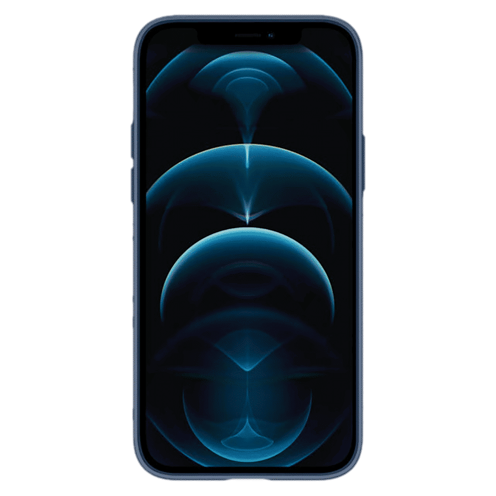 spigen Thin Fit Polycarbonate Back Cover for Apple iPhone 12, 12 Pro (Wireless Charging Compatible, Deep Blue)_5