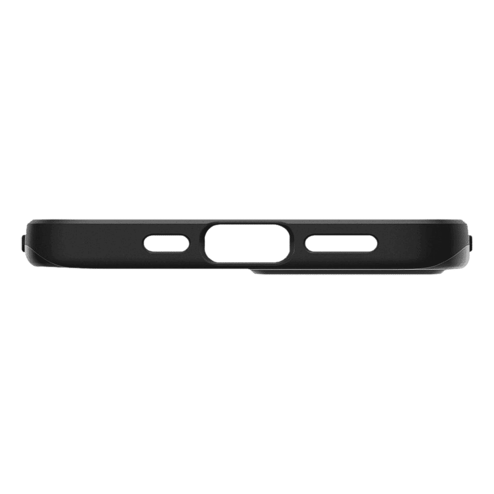 spigen Thin Fit Polycarbonate Back Cover for Apple iPhone 12, 12 Pro (Wireless Charging Compatible, Black)_13