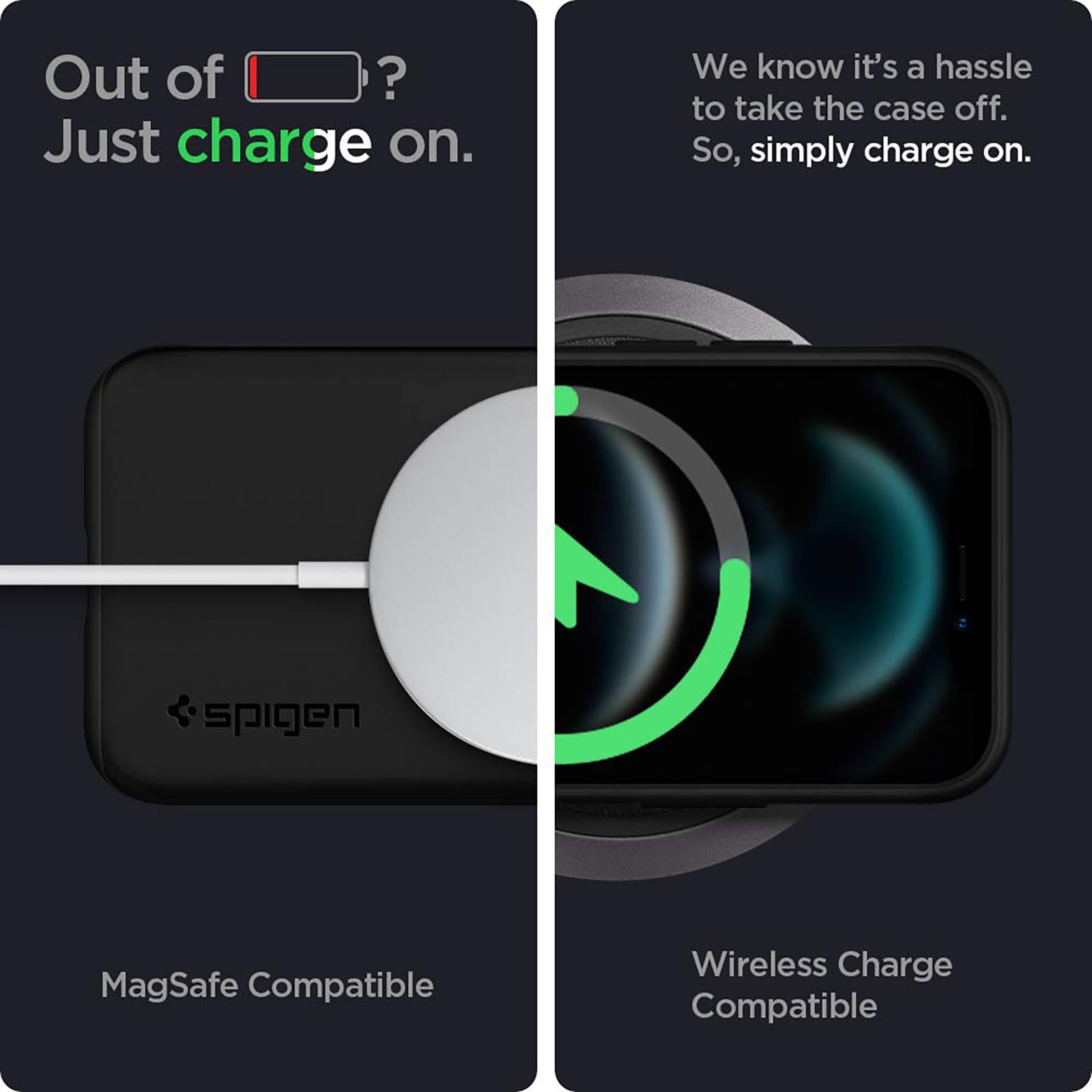 spigen Thin Fit Polycarbonate Back Cover for Apple iPhone 12, 12 Pro (Wireless Charging Compatible, Black)_6