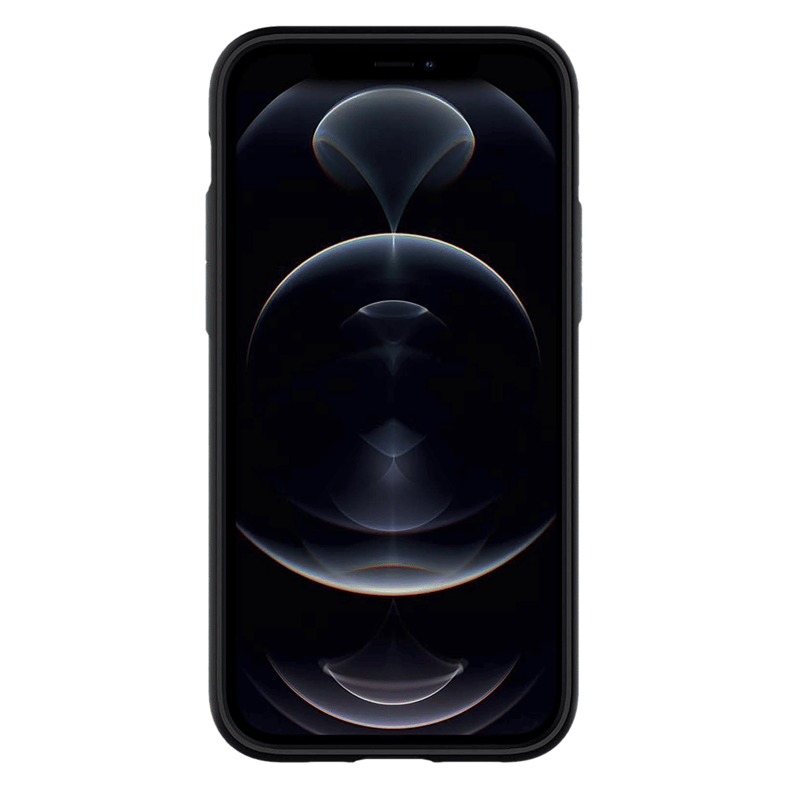 spigen Slim Armor Wallet TPU & Polycarbonate Back Cover for Apple iPhone 12, 12 Pro (Air Cushion Technology, Black)_3