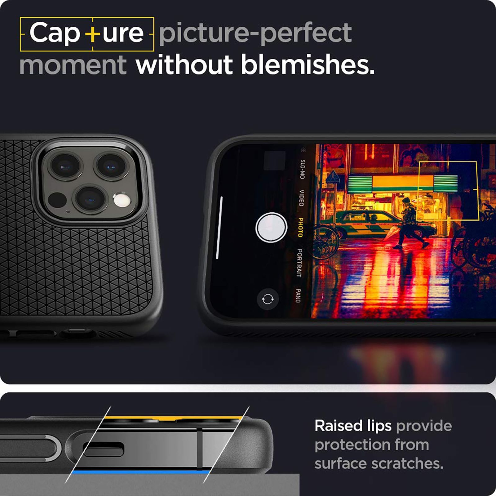 spigen Liquid Air TPU Back Cover for Apple iPhone 12, 12 Pro (Wireless Charging Compatible, Matte Black)_6