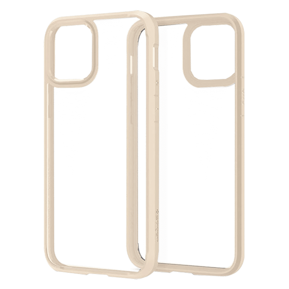 spigen Ultra Hybrid TPU & Polycarbonate Back Cover for Apple iPhone 12, 12 Pro (Supports Wireless Charging, Sand Beige)_14