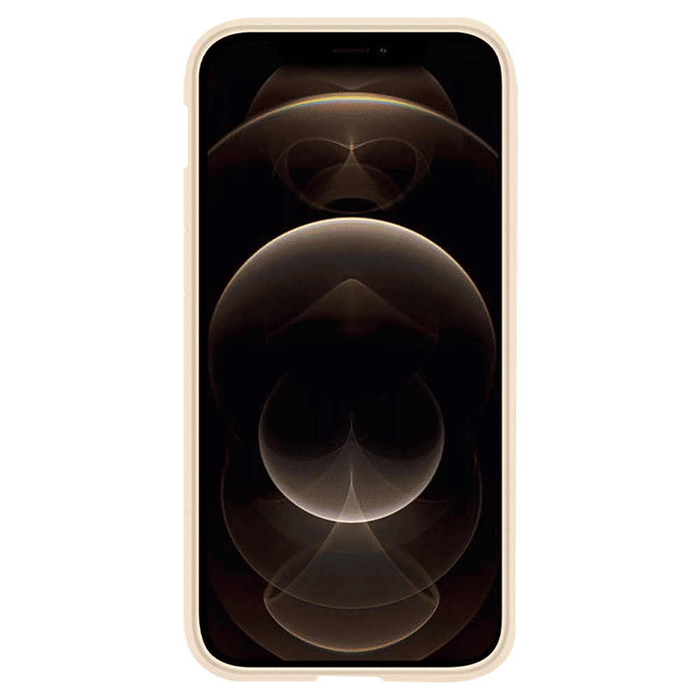 spigen Ultra Hybrid TPU & Polycarbonate Back Cover for Apple iPhone 12, 12 Pro (Supports Wireless Charging, Sand Beige)_17