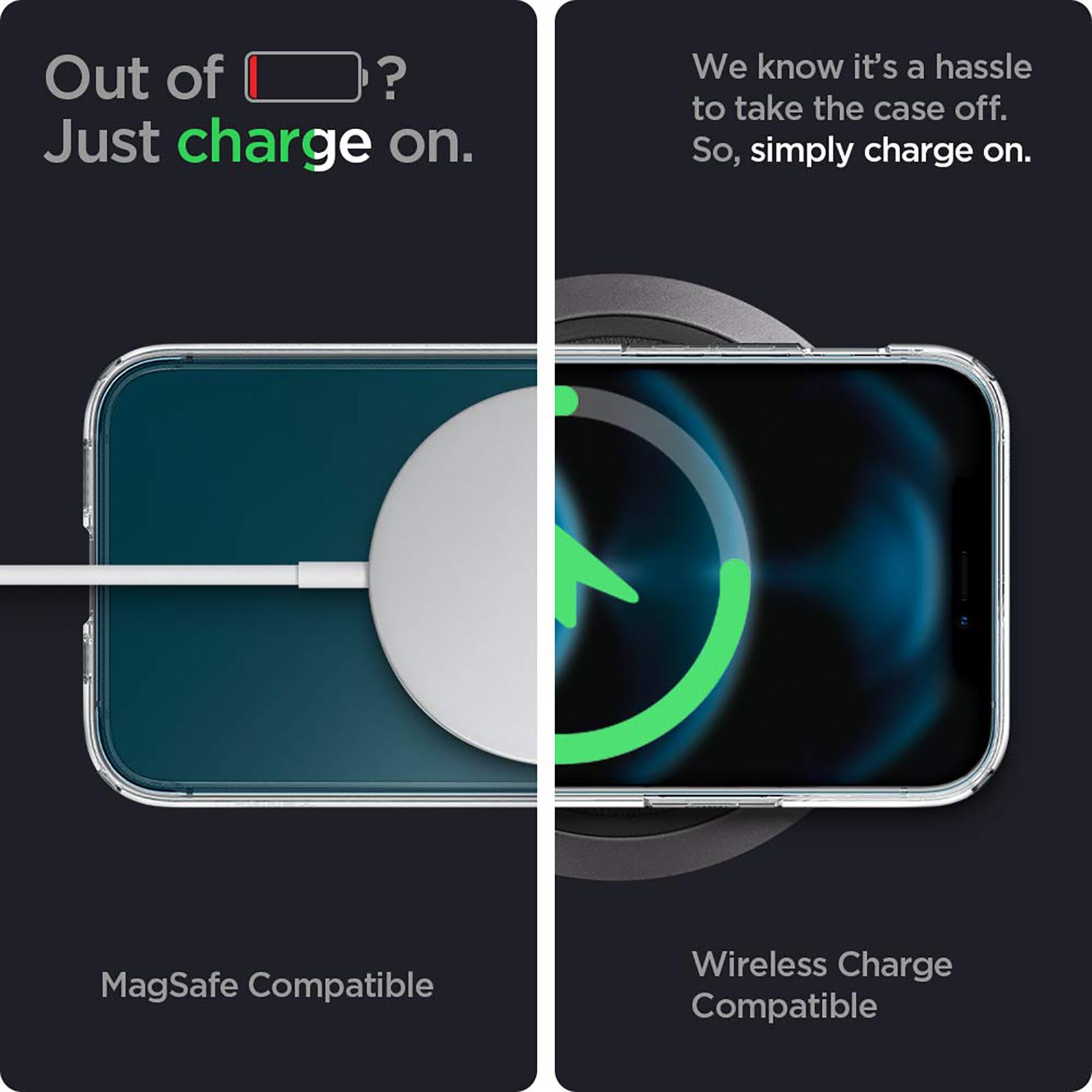 spigen Ultra Hybrid TPU & Polycarbonate Back Cover for Apple iPhone 12, 12 Pro (Air Cushion Technology, Crystal Clear)_5