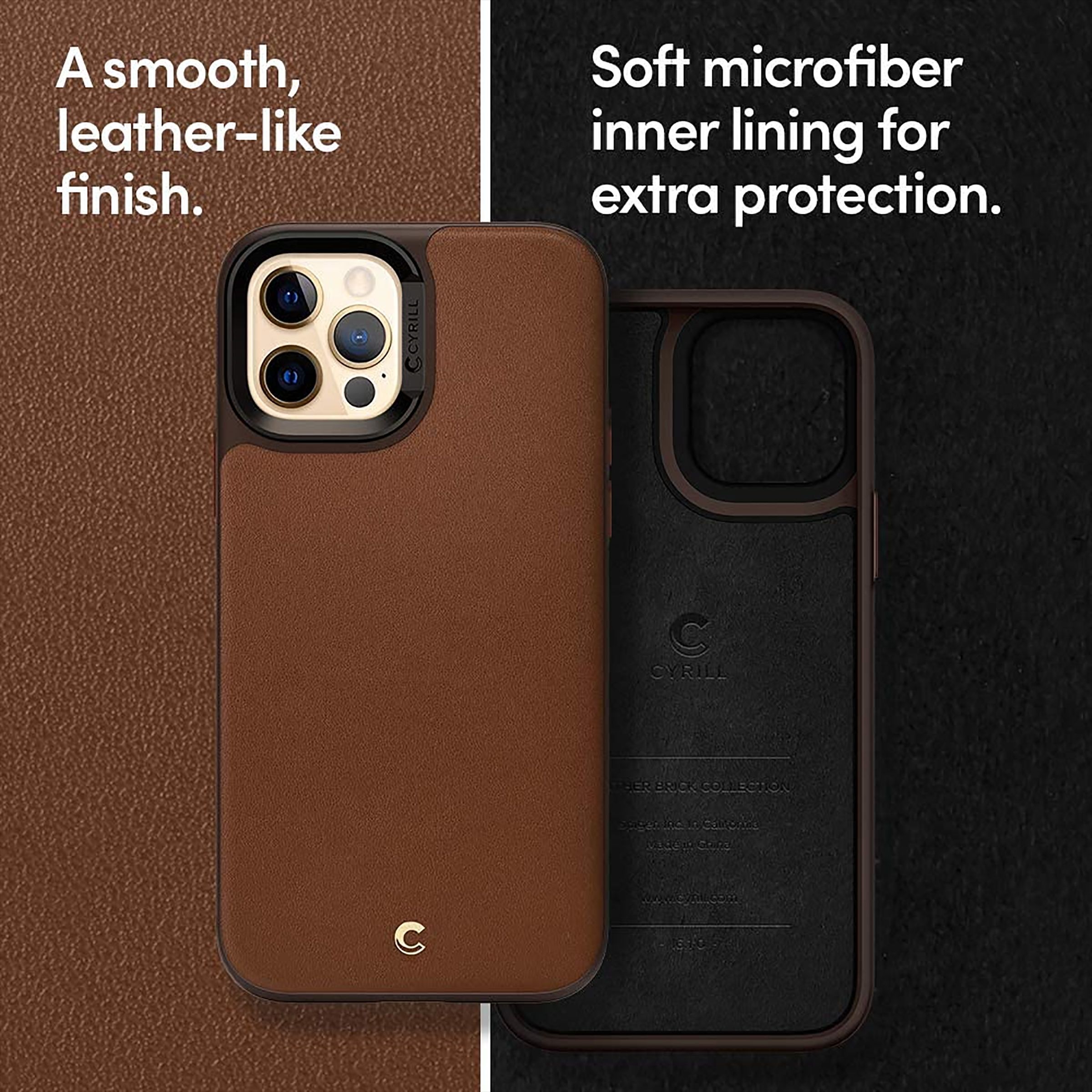spigen Polycarbonate Back Case For iPhone 12 / iPhone 12 Pro (Dual Protection, ACS01733, Saddle Brown) spigen Polycarbonate Back Case For iPhone 12 / iPhone 12 Pro (Dual Protection, ACS01733, Saddle Brown)_5