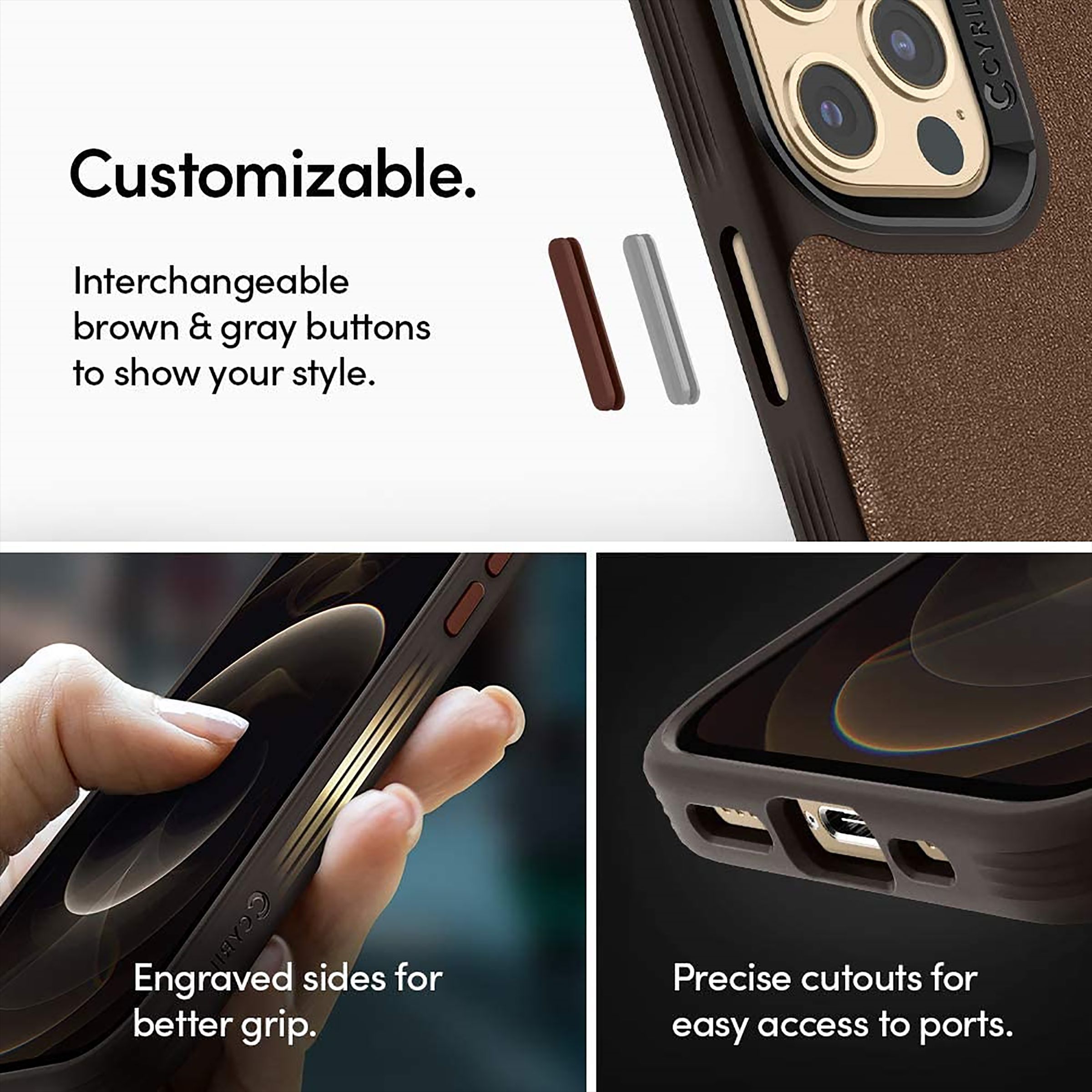 spigen Polycarbonate Back Case For iPhone 12 / iPhone 12 Pro (Dual Protection, ACS01733, Saddle Brown) spigen Polycarbonate Back Case For iPhone 12 / iPhone 12 Pro (Dual Protection, ACS01733, Saddle Brown)_6
