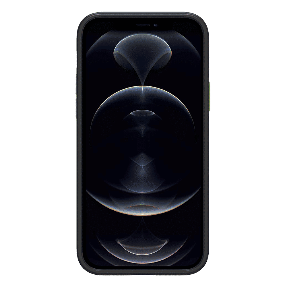 spigen Cyrill Polycarbonate Back Cover for Apple iPhone 12 and iPhone 12 Pro (Matte Finish, Brick Black)_3