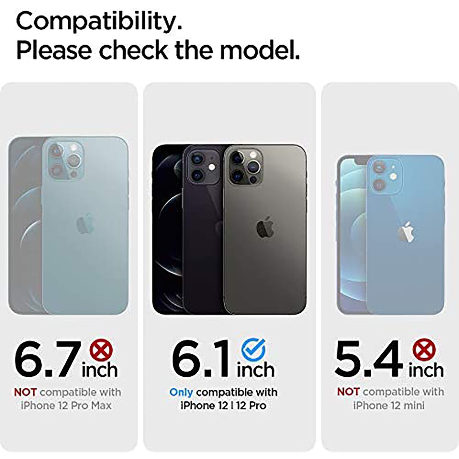 spigen Tough Armor TPU & Polycarbonate Back Case with Stand for Apple iPhone 12, 12 Pro (Wireless Charging Compatible, Gunmetal)_8
