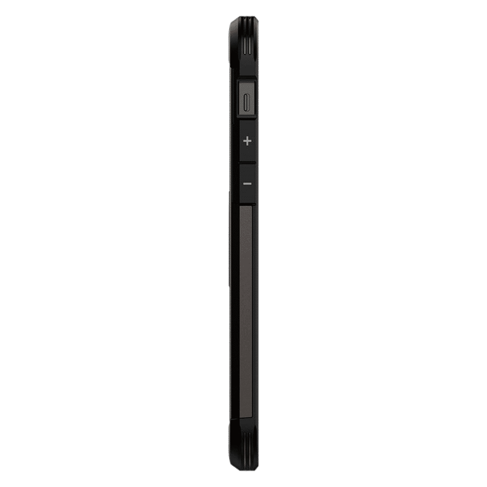 spigen Tough Armor TPU & Polycarbonate Back Case with Stand for Apple iPhone 12, 12 Pro (Wireless Charging Compatible, Gunmetal)_13