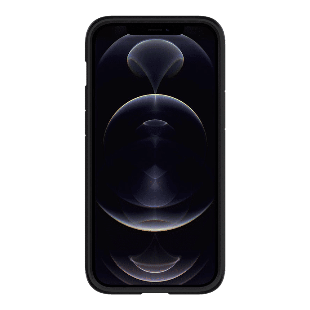 spigen Tough Armor TPU & Polycarbonate Back Case with Stand for Apple iPhone 12, 12 Pro (Wireless Charging Compatible, Gunmetal)_16