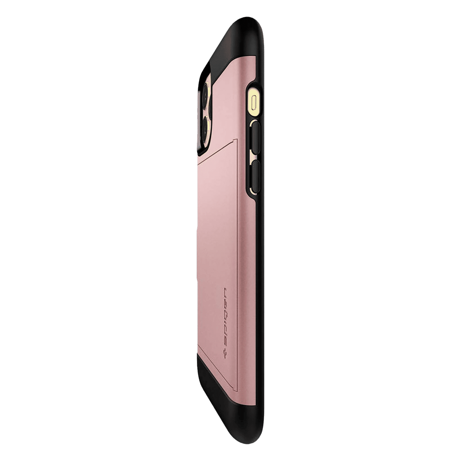 spigen Slim Armor CS TPU Back Cover for Apple iPhone 12, 12 Pro (Air Cushion Technology, Rose Gold)_4