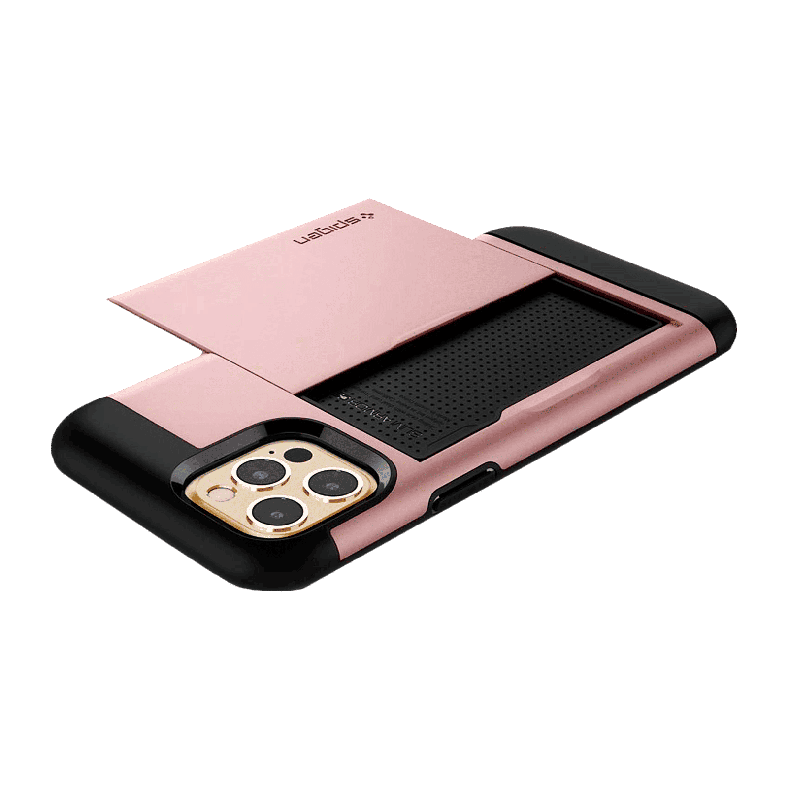 spigen Slim Armor CS TPU Back Cover for Apple iPhone 12, 12 Pro (Air Cushion Technology, Rose Gold)_6