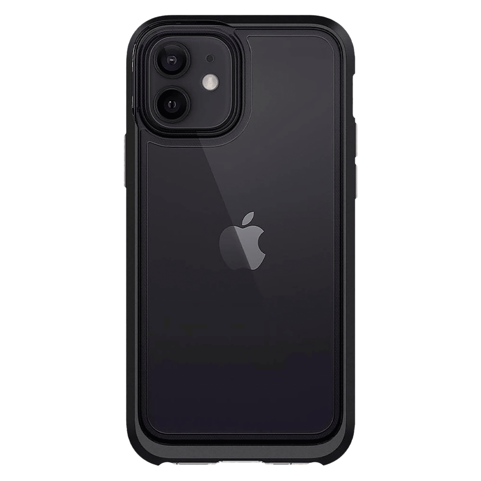 spigen Neo Hybrid Crystal TPU & PC Back Case For iPhone 12/iPhone 12 Pro (Hybrid Structure, ACS01706, Black)_8