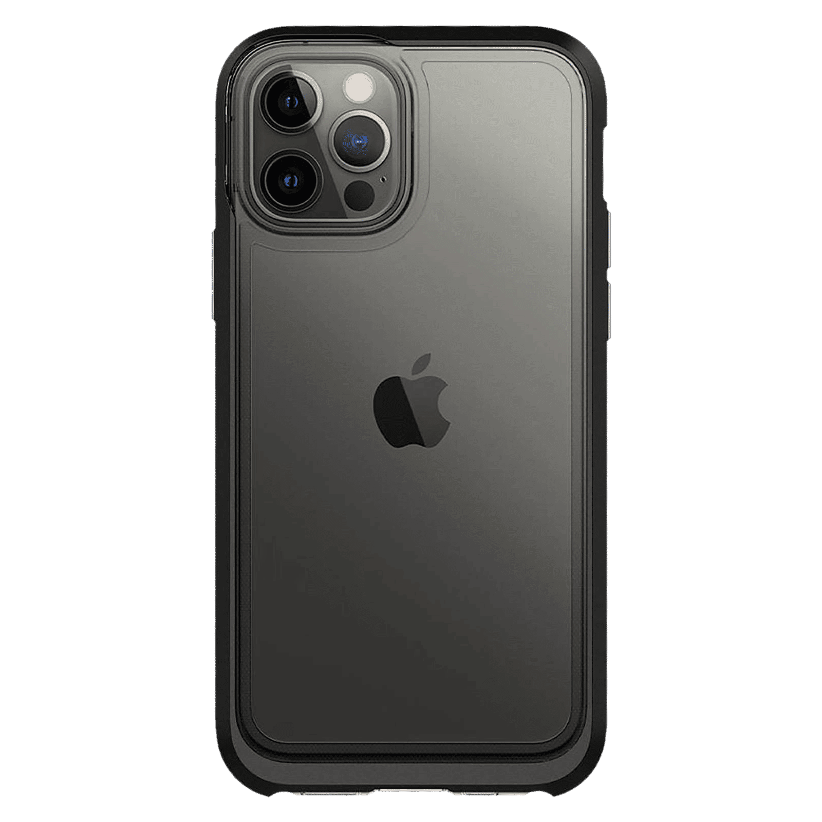 spigen Neo Hybrid Crystal TPU & PC Back Case For iPhone 12/iPhone 12 Pro (Hybrid Structure, ACS01706, Black)_4