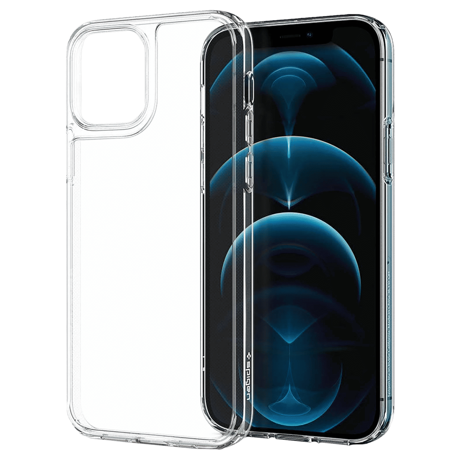 spigen Quartz Hybrid Glass, Tempered Glass & TPU Back Case For iPhone 12/iPhone 12 Pro (Slim & Grip-Friendly, ACS01705, Crystal Clear)_7