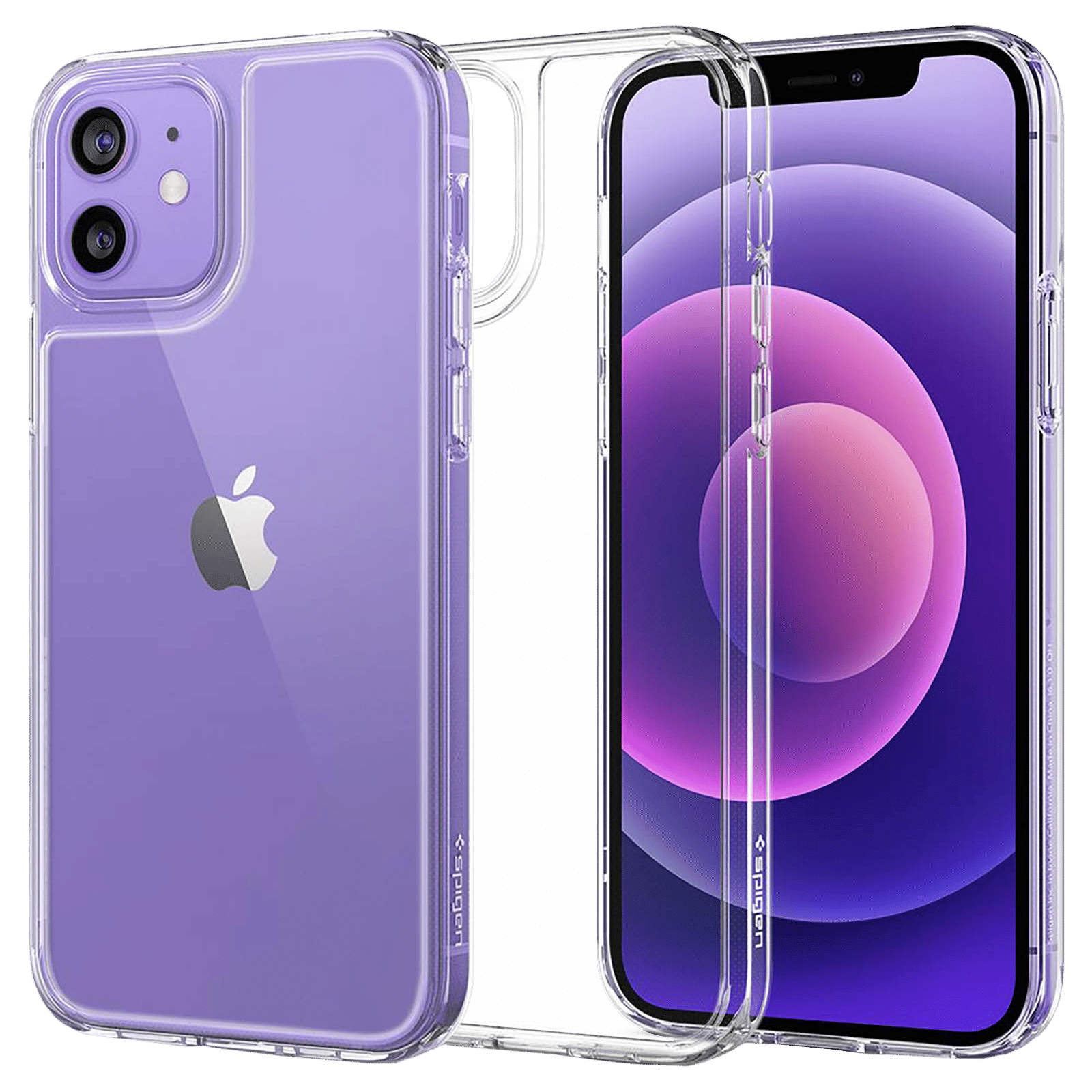 spigen Quartz Hybrid Glass, Tempered Glass & TPU Back Case For iPhone 12/iPhone 12 Pro (Slim & Grip-Friendly, ACS01705, Crystal Clear)_8