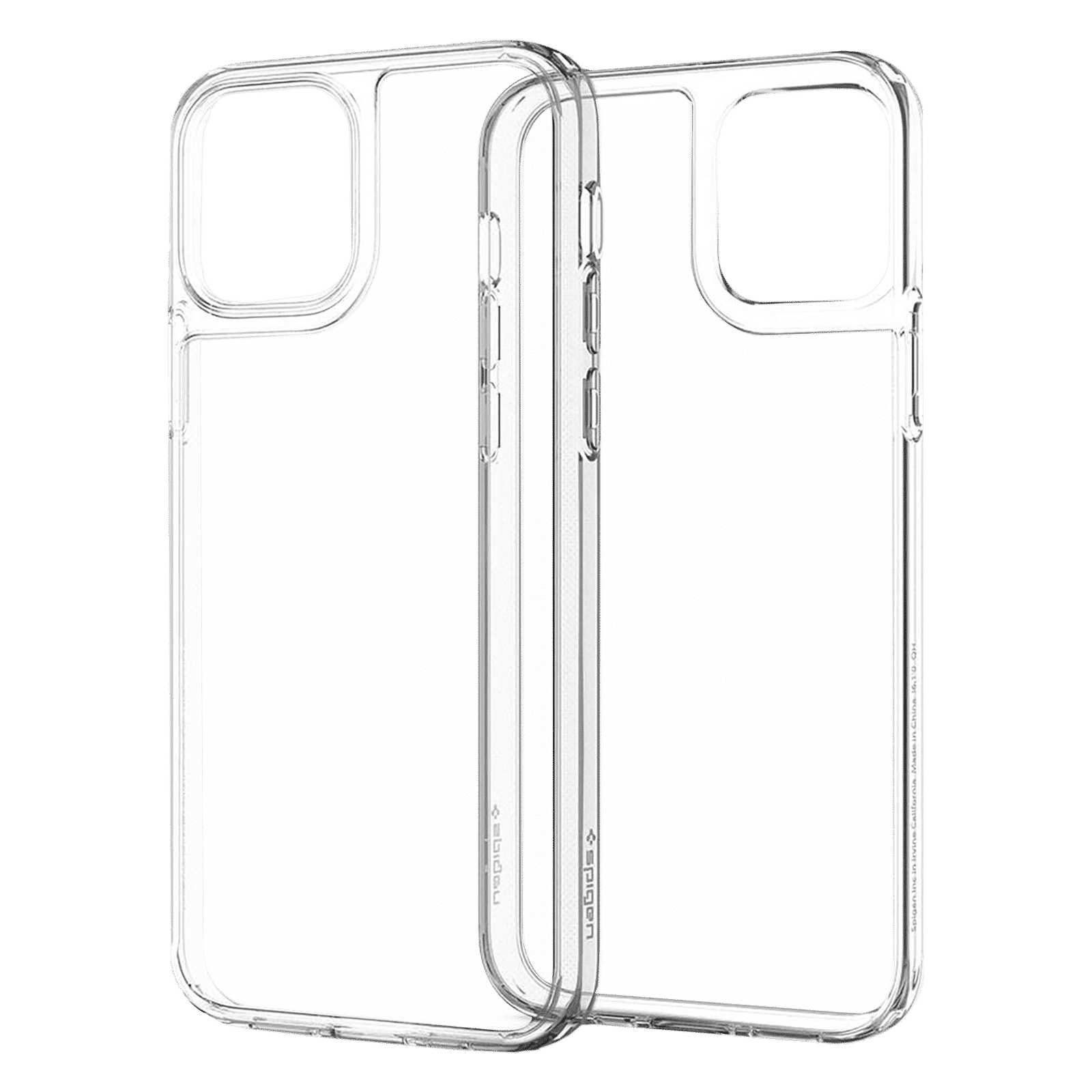 spigen Quartz Hybrid Glass, Tempered Glass & TPU Back Case For iPhone 12/iPhone 12 Pro (Slim & Grip-Friendly, ACS01705, Crystal Clear)_4