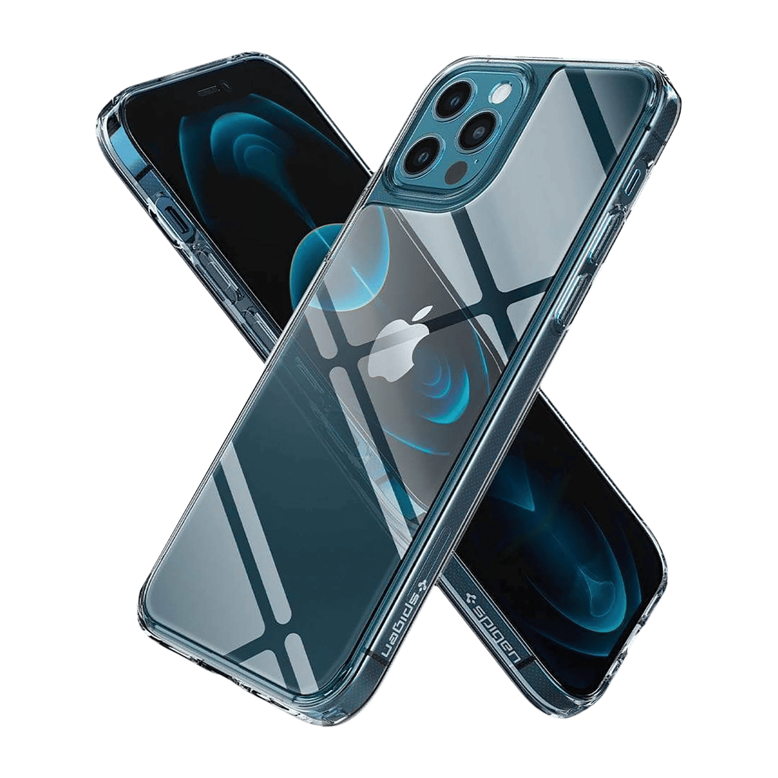 spigen Quartz Hybrid Glass, Tempered Glass & TPU Back Case For iPhone 12/iPhone 12 Pro (Slim & Grip-Friendly, ACS01705, Crystal Clear)_6