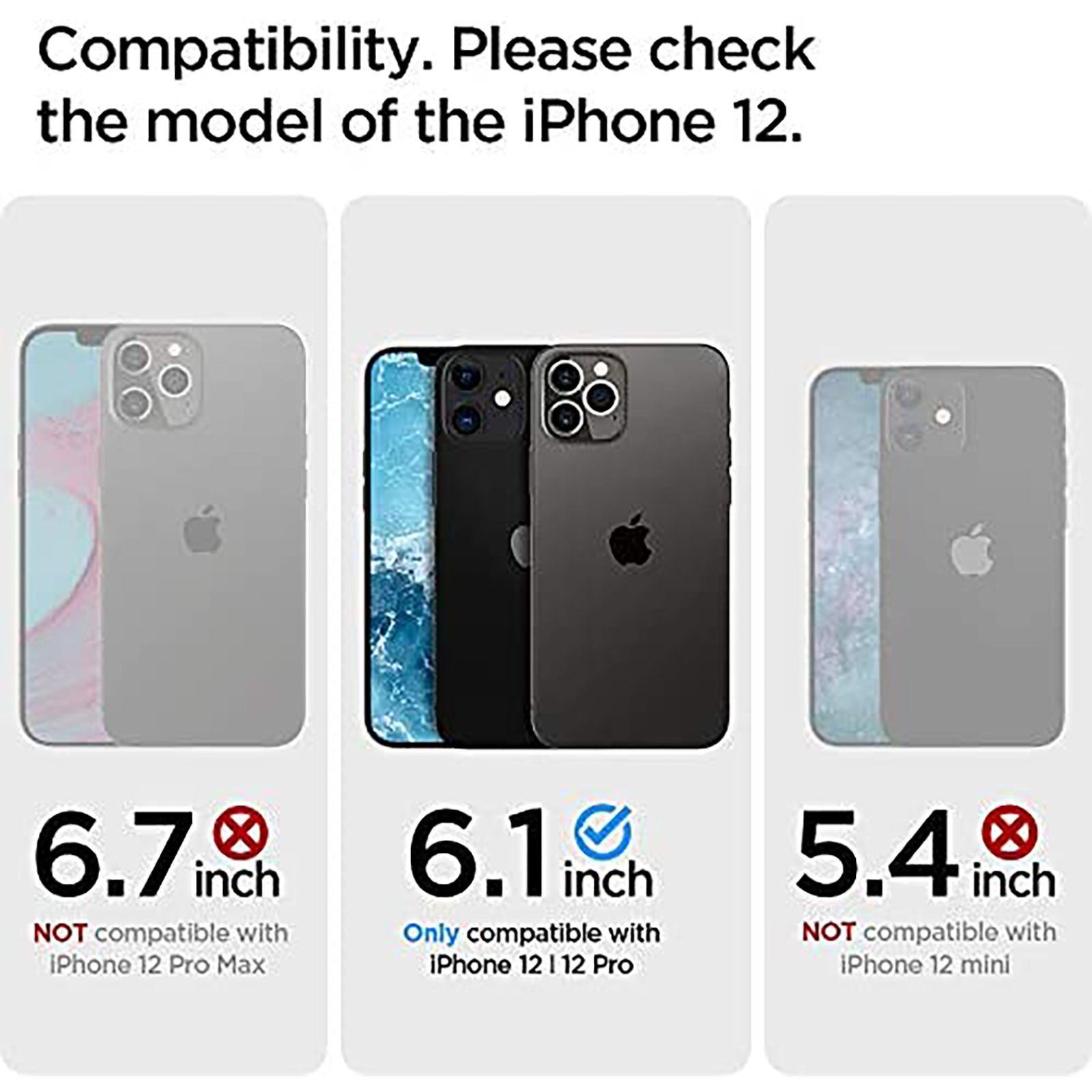 spigen Ultra Hybrid TPU & Polycarbonate Back Cover for Apple iPhone 12, 12 Pro (Raised Bezels, Matte Black)_12