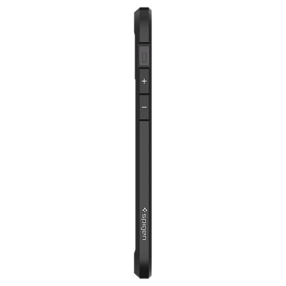 spigen Ultra Hybrid TPU & Polycarbonate Back Cover for Apple iPhone 12, 12 Pro (Raised Bezels, Matte Black)_3