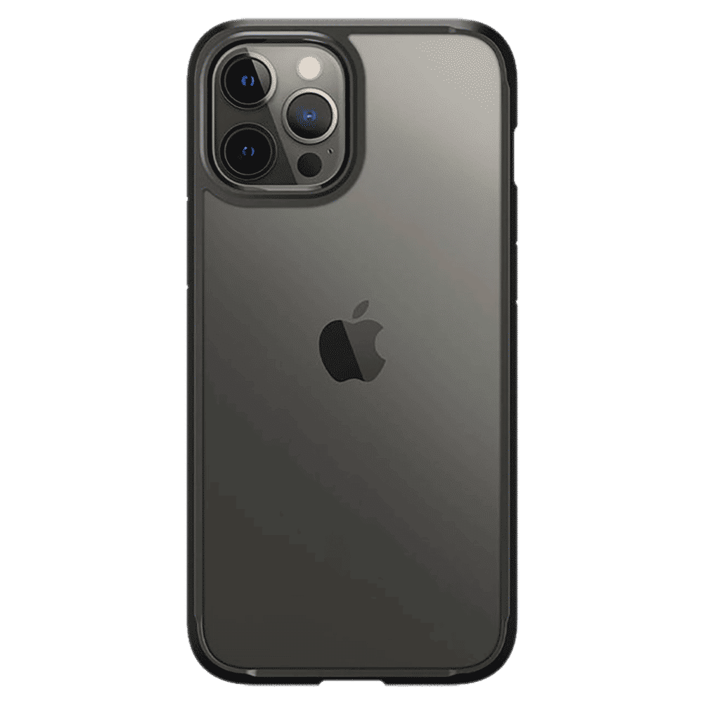 spigen Ultra Hybrid TPU & Polycarbonate Back Cover for Apple iPhone 12, 12 Pro (Raised Bezels, Matte Black)_4