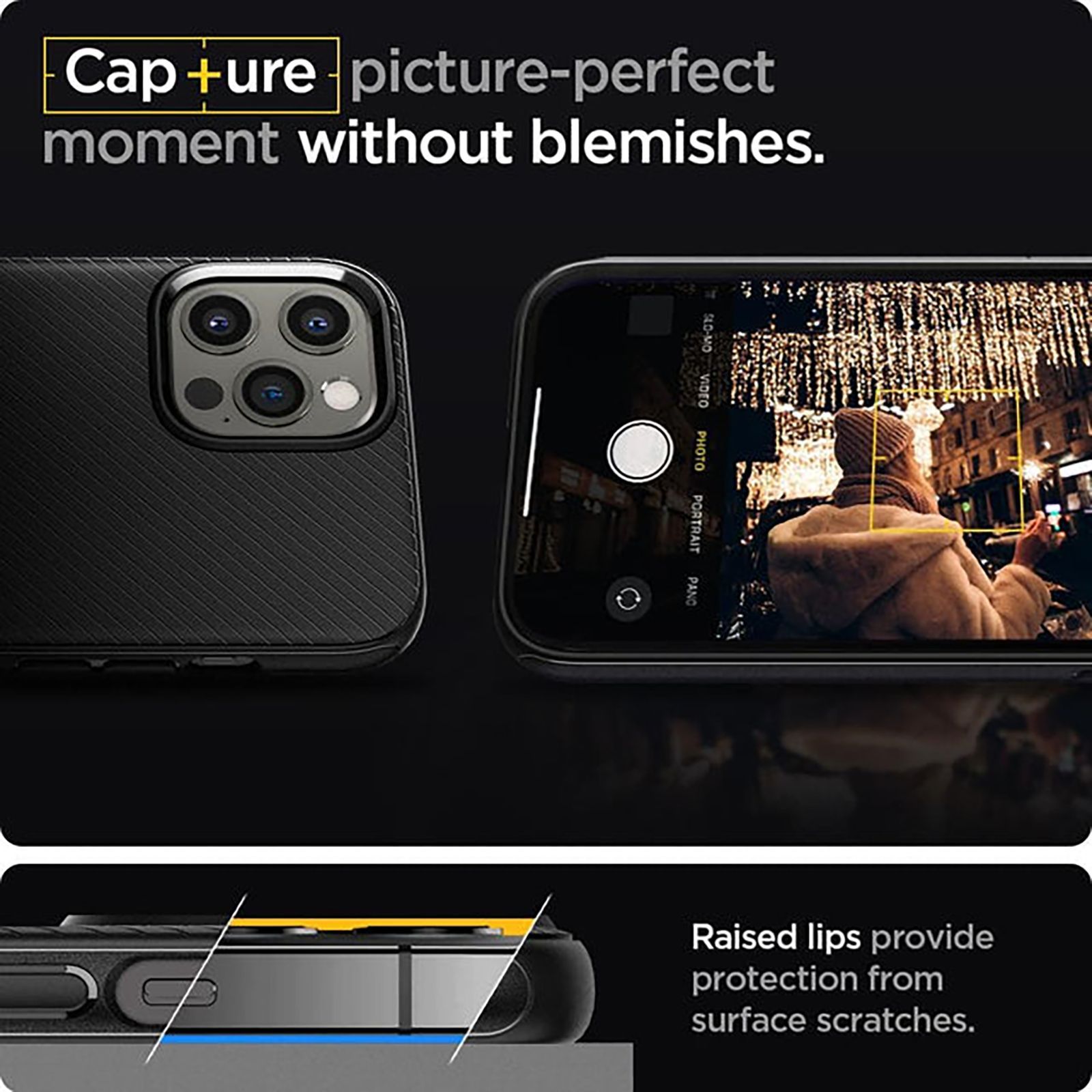 spigen Mag Armor TPU & PC Back Case For iPhone 12/iPhone 12 Pro (Slim & Grip-Friendly, ACS01865, Matte Black)_17