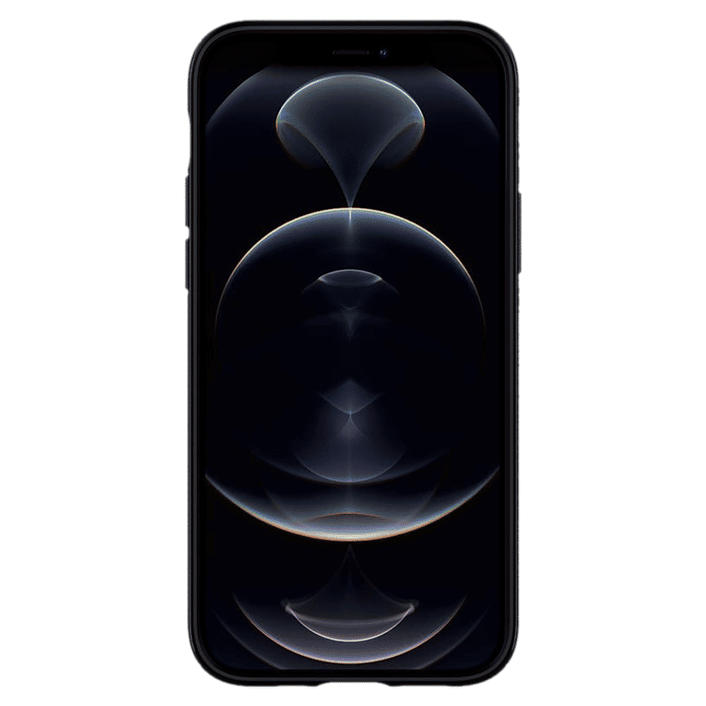 spigen Mag Armor TPU & PC Back Case For iPhone 12/iPhone 12 Pro (Slim & Grip-Friendly, ACS01865, Matte Black)_4