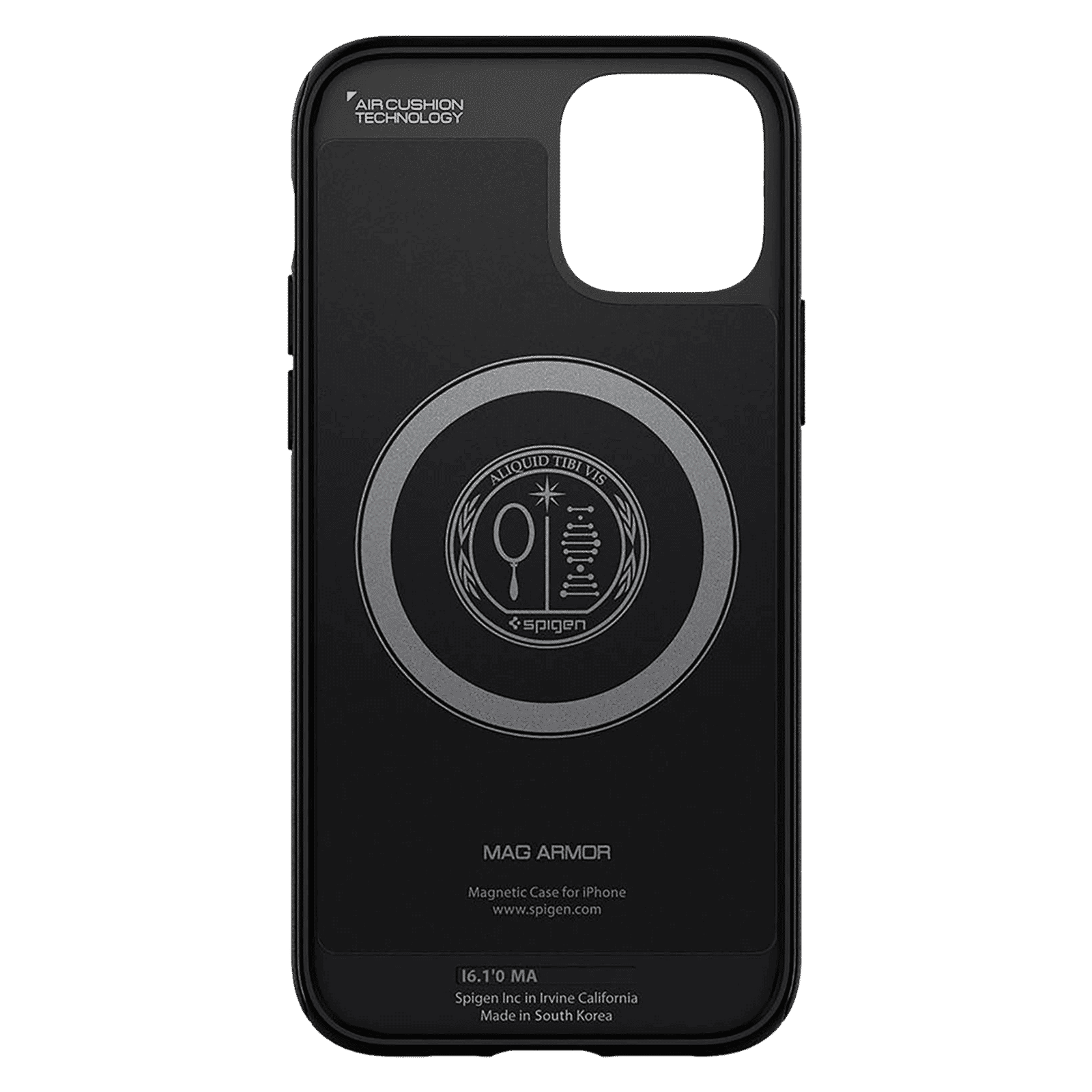 spigen Mag Armor TPU & PC Back Case For iPhone 12/iPhone 12 Pro (Slim & Grip-Friendly, ACS01865, Matte Black)_6