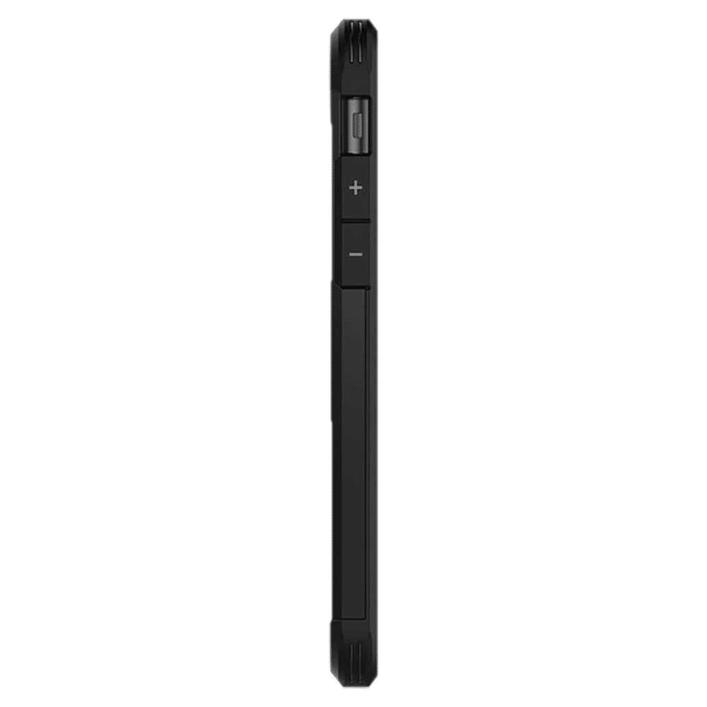 spigen Tough Armor TPU & Polycarbonate Back Case with Stand for Apple iPhone SE (Wireless Charging Compatible, Black)_14