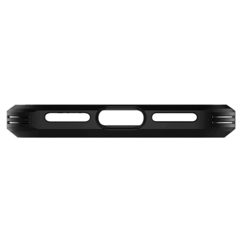 spigen Tough Armor TPU & Polycarbonate Back Case with Stand for Apple iPhone SE (Wireless Charging Compatible, Black)_15